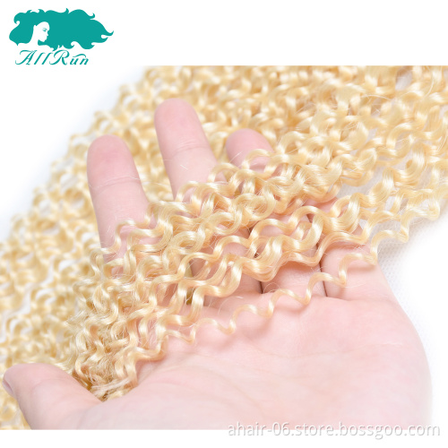 fast selling products, 100% virgin human blonde 613 hair bundles kinky curly